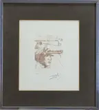 Thomas Edison by Salvador Dalí, Engraving, sold Sep 2025