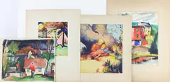 Untitled by Mary Bean Rogers, Watercolors on paper, sold Oct 2025