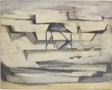 Untitled by Richard Rogers, Oil on board, sold Oct 2025