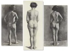 Untitled by Mary Bean Rogers, Charcoal on paper, sold Oct 2025
