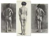 Untitled by Mary Bean Rogers, Charcoal on paper, sold Oct 2025