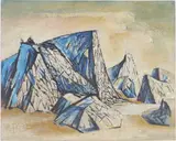 Untitled by Richard Rogers, Oil on board, sold Oct 2025