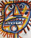Fear by Louis Tavelli, Oil on paper (2), sold Oct 2025