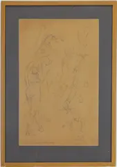 Untitled by Cameron Burnside, Graphite on paper, sold Oct 2025