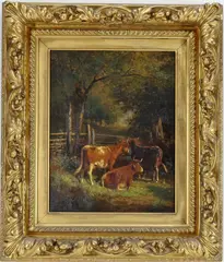 Evening by Thomas Bigelow Craig, Oil on canvas, sold Nov 2025