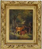 Evening by Thomas Bigelow Craig, Oil on canvas, sold Nov 2025