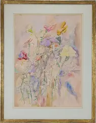 Untitled by Leon Kelly, Watercolor, sold Nov 2025