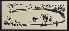 L'Arène (The Arena) by Pablo Picasso, Mixed media "L'Arène (The Arena)", sold Nov 2025