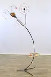 Dancing by Wolfgang Roth, Sculpture of painted metal and string, sold Dec 2025