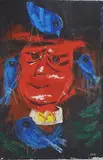 Untitled by Wolfgang Roth, Oil on board, sold Dec 2025