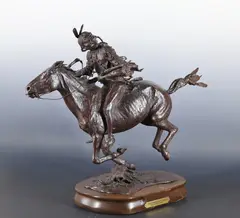 The Leader (Tacticians) by Ernest Berke, Bronze sculpture, sold Dec 2025