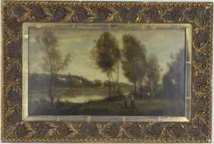 Untitled by Jean-Baptiste Camille Corot, Oil on board, sold Dec 2025