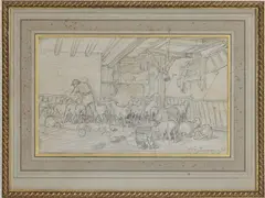 Untitled by Charles Jacque, Graphite on paper, sold Dec 2025