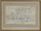 Untitled by Charles Jacque, Graphite on paper, sold Dec 2025