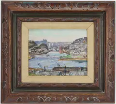 Untitled by Walter Emerson Baum, Oil on board, sold Dec 2025
