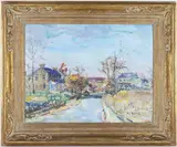 Untitled by Walter Emerson Baum, Oil on board, sold Dec 2025