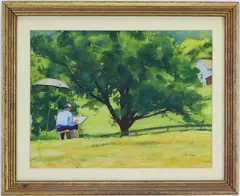 Artist at Work by Harry Leith-Ross, Watercolor, sold Dec 2025