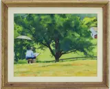 Artist at Work by Harry Leith-Ross, Watercolor, sold Dec 2025
