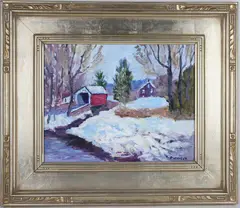 Untitled by Ray Overpeck, Oil on board, sold Dec 2025
