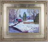 Untitled by Ray Overpeck, Oil on board, sold Dec 2025