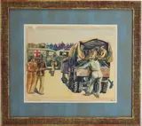 Santa Maria A.A.B. Calif by Masood Ali Wilbert Warren, Watercolor, sold Dec 2025