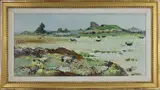 Plage De Bretagne by Yolande Ardissone, Oil on canvas "Plage De Bretagne" (Brittany Beach), sold Dec 2025