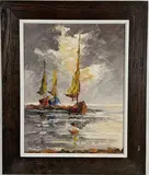 Untitled by Harry W. Newman, Oil on canvas, sold Dec 2025