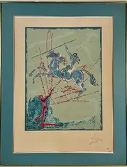 Joan of Arc by Salvador Dalí, Lithograph print, sold Dec 2025