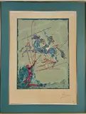 Joan of Arc by Salvador Dalí, Lithograph print, sold Dec 2025