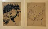 Untitled by Louis Tavelli, Ink wash on paper (2), sold Dec 2025