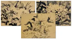 Untitled by Louis Tavelli, Ink wash on paper (3), sold Dec 2025
