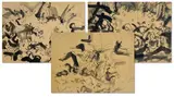 Untitled by Louis Tavelli, Ink wash on paper (3), sold Dec 2025