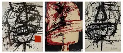 Faces by Louis Tavelli, Oil on paper, sold Dec 2025