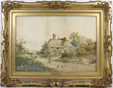 Cornfold, Sussex by Albert Edward Bowers, Watercolor, sold Dec 2025