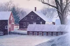 Early morning light by Peter Keating, Lithograph print "Early morning light", sold Dec 2025