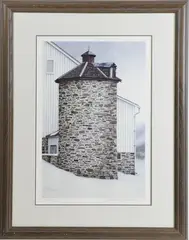 Stone Silo by Peter Keating, Lithograph print, sold Dec 2025