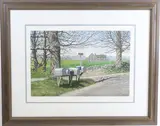 Mailboxes by Carol Collette, Lithograph print, sold Dec 2025
