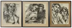 Untitled by John Gwinn, Charcoal on paper, sold Feb 2026