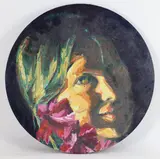 Untitled by John Gwinn, Oil on canvas wrapped board, sold Feb 2026