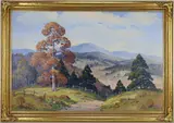 October Day, Ozark Mountains by Ernest T. Fredericks, Oil on canvas, sold Feb 2026