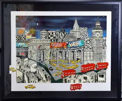 One World by Linnea Pergola, Serigraph, sold Feb 2026