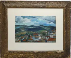 Untitled by Ernest Hopf, Watercolor and pen, sold Feb 2026