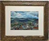 Untitled by Ernest Hopf, Watercolor and pen, sold Feb 2026