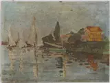 Untitled by Ernest Hopf, Oil on board, sold Feb 2026
