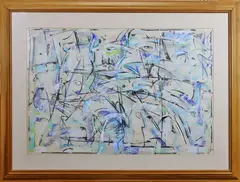 Anarchy by Christopher Hopf, Pastel and pencil on paper "Anarchy", sold Feb 2026