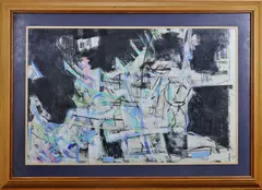 Sweat Lodge by Christopher Hopf, Pastel on paper, sold Feb 2026