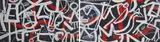 Indigenous Peoples Cave Art on Paper by Louis Tavelli, Oil on paper and mixed media/collage, sold Feb 2026