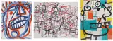 Groups of People on Paper by Louis Tavelli, Oil on paper and mixed media/collage, sold Feb 2026