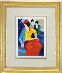Lady In Yellow Blouse by Itzchak Tarkay, Serigraph, sold Feb 2026