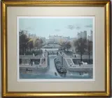 Le Canal St. Martin en Automne by Michel Delacroix, Lithograph print, sold Feb 2026